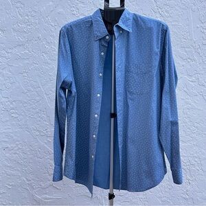 J. Crew Navy Patterned Button Down Shirt